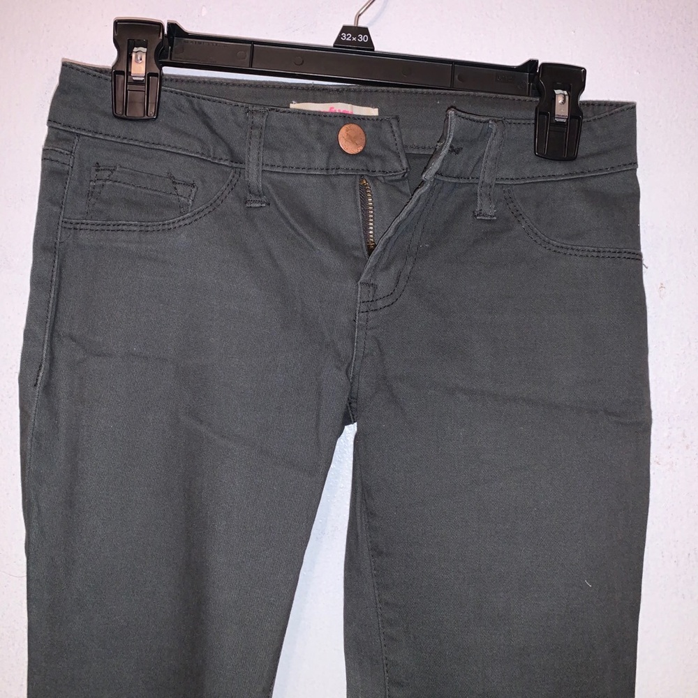 Dark Grey Charlotte Russe Refuge Jeggings